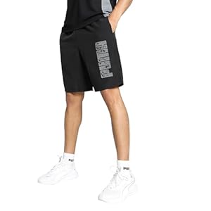 Puma M Puma Power Woven Shorts 9 Schwarz – Stylische weiche Herren Shorts, Größe S – Farbe Puma Black