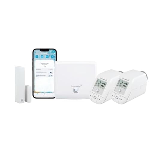 Homematic IP Smart Home Starter Set Heizen + Fenster- und Türkontakt mit Magnet, Digitale Heizungssteuerung per App, Alexa & Google Assistant, einfache Installation, Heizkosten sparen