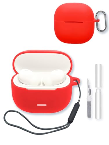 XIAOMI Redmi Buds 8 Lite�C���z���p�P�[�X�A�\�t�g�v���e�N�V�����ABOVUGAC�V���R���P�[�X�J�o�[ �L�[�`�F�[��&�N���[�j���O�L�b�g&�X�g���b�v�t�� XIAOMI Redmi Buds8 Lite�p-���b�h