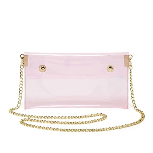 SIVENKE Billetera Bolso de Hombro Pequeño de Mujer Transparente Bolso Correa Embrague Billetera Actividades Deportivas Regalo de Baile del Concierto,