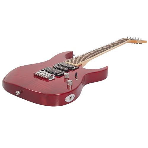 Image of VAULT RG1 Soloist Premium Basswood Electric Guitar (Red, Indian Laurel Fretboard)