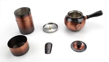 縁、3点、赤銅？銅？ 赤銅地山路図縁頭 [4-01] - 刀部 かたなべ 日本刀の拵と居合刀の