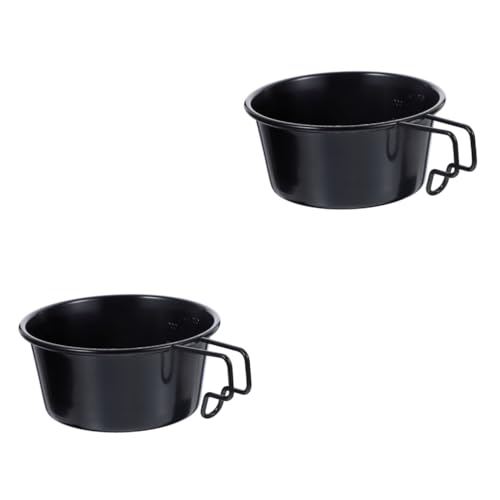 GANAZONO 2pcs Stainless Steel Camping Cup with Handle Outdoor Pot for Hiking Picnics Bbq Lightweight Easy Backpacking Camping Activities