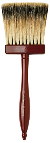 da Vinci Varnish & Priming Series 99 Softener Brush, 3-Row Thickness Pure Badger Hair with Wood Handle, Size 70