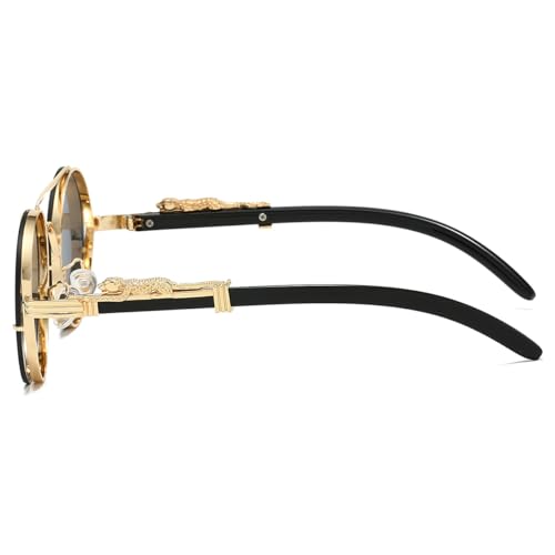 Panthera Onca Retro Shades Naxos Sunglasses Aviator Sunglasses Round Fake Glasses Frames for Women Men3