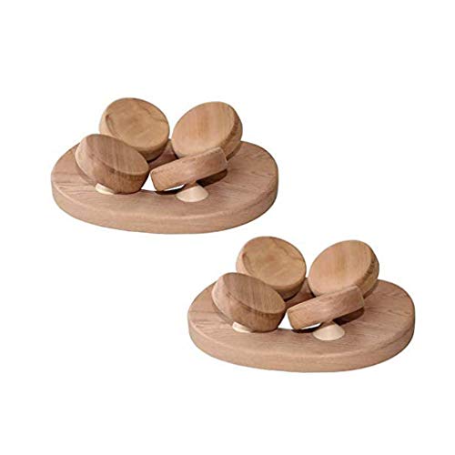 SudoreWell Lot de 2 appuie-tête pour sauna avec repose-tête à 4 points en bois de cèdre rouge