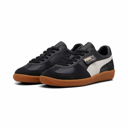 Image of Puma Unisex-Adult Palermo LTH Black-Feather Gray-Gum Sneaker - 4 UK (39646403)