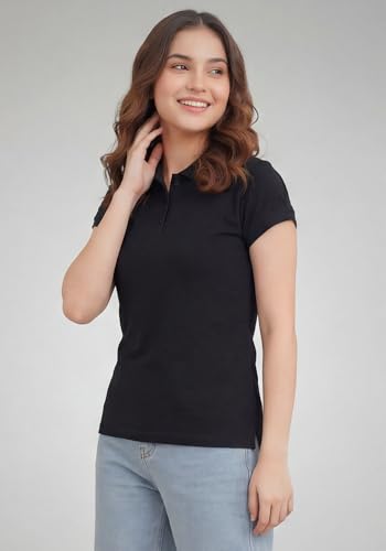 Image of Wear Your Opinion Womens Polo Collar Neck T-Shirt Top (Design: Solid)