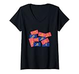 Mujer Letras de lija - Material Montessori Camiseta Cuello V