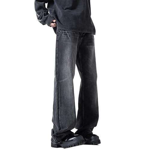 Men's Spring Summer Autumn Jeans Loose Straight American Casual Long Pants