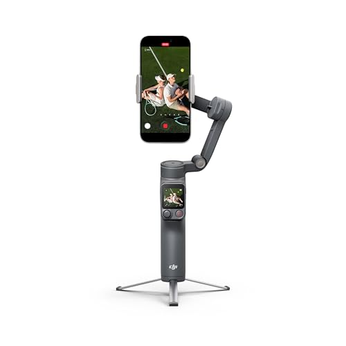 Image of DJI Osmo Mobile 8P Standard Combo | 3-Axis Smartphone Gimbal Stabilizer | Osmo FrameTap Remote | ActiveTrack 8.0 | Built-in Extension Rod & Tripod, Black