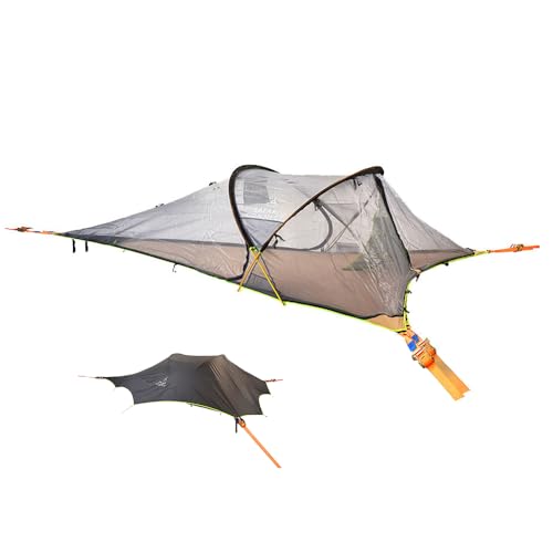 Tentsile Connect V3 2-Person Tree Tent Hammock, The Original Tree Tent Company, 880 Pound Capacity, Portable Treehouse, Heavy Duty Ratchets Included, Designed in The UK (Safari Brown)