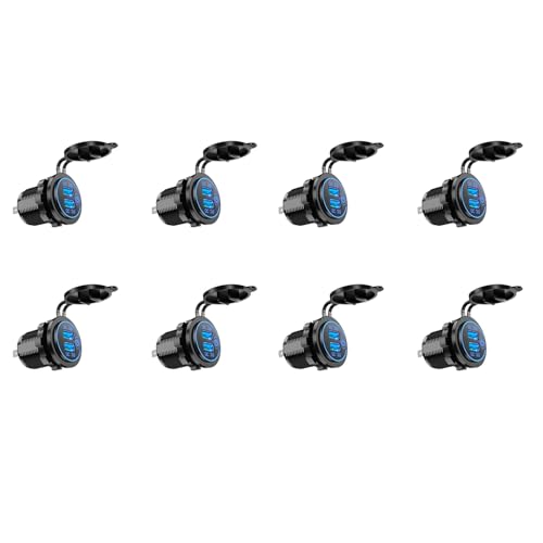 Double chargeur USB de voiture 12V bleu 36W anti-décharge batterie