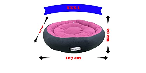 Image of Premium XXXL Size Dog Bed for Medium Dogs and Puppies Anti Skid Bottom Washable Orthopedic Big Dog /cat Beds Pink /Black