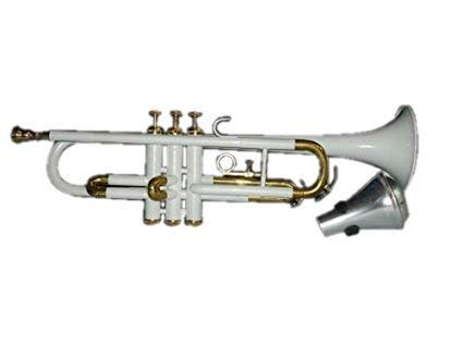 Queen Brass Trumpet Ptr-008, Bb (White) #TOP2