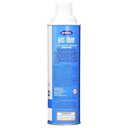 Image of Sprayway Glass Cleaner with Foaming Spray for a Streak-Free Shine for Home and Automotive Use, 19 oz., Pack of 12