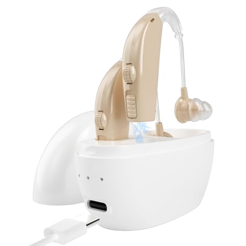 Hearing Aids for Seniors with Hearing Loss, Rechargeable Hearing Amplifiers with Noise Cancelling...
