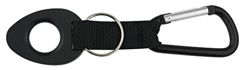 SE Bottle Holder with Black Carabiner and Split Key Ring - OD-WBH71BB