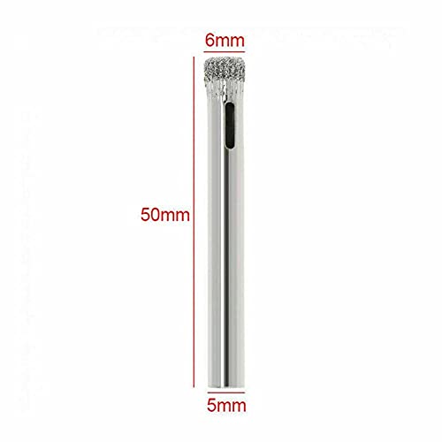 Set de 15 brocas diamantadas de 6 mm para cerámica y vidrio miniatura 6