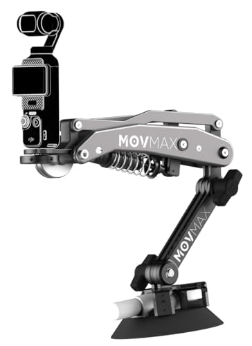 MOVMAX Blade Arm for DJI osmo Pocket 4/3 Suction Cup car Mount,Stabilizer for Pocket 4/3/2, Insta 360, and GoPro Hero Cameras,1/4 Universal Locking Screw,Suitable for Content Creators Vloger YouTube