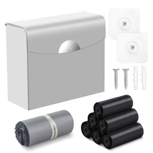Receptáculo sanitario de eliminación de servilletas en acero inoxidable con bolsas de basura