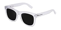 Hawkers Men's AIR MATTE DARK NOBU NOB02 Rectangular Sunglasses, White, 12 mm