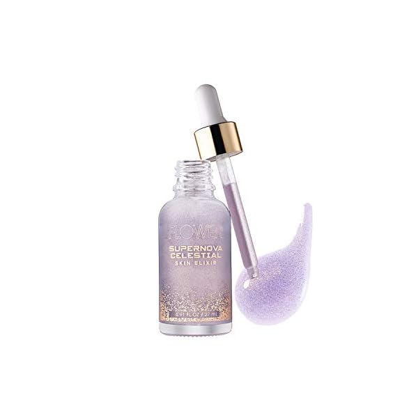 Flower-Beauty-Supernova-Celestial-Skin-Elixir-Vegan-Makeup-Face-Primer-with-Ultra-light-Texture-Fast-Absorbing-Formula-Contains-6-Antioxidant-Rich-Oils-with-Smoothing-Brightening-Effect Flower Beauty Supernova Celestial Skin Elixir Primer 27ml