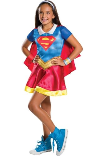 Rubie's-déguisement officiel - Wonder Woman -DC DécorationBi-Pack Classique Supergirl Wonder Woman, Girls- Taille L- I-630448L