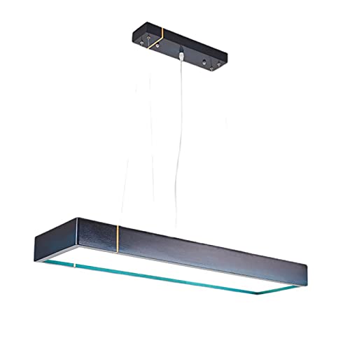 Lustre de bureau scandinave en rondins de bois massif bleu pour salon de thé