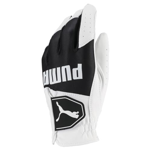 Image of Puma Golf 2018 Kid's Golf Glove (Bright White-Puma Black, Small)