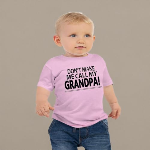 Don't Make Me Call My Grandpa Toddler T Shirts for Grand Baby Boys and Girls2