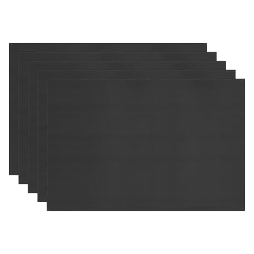 Image of M METERXITY 5-Pack Corrugated Plastic Sheets, 24 Inch x 36 Inch Waterproof Blank Corrugated Poster Board Yard Signs for Garage Sale /Office /Classroom /Party /Lawn Sign Road [5mm Thick, Black]