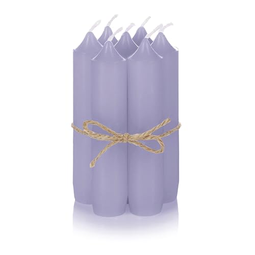 Nordstern Stabkerzen Lila 6er Pack - Kleine Kerzen für Kerzenhalter,...