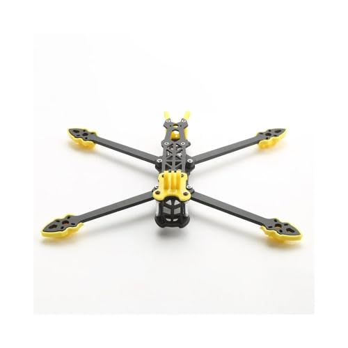 Châssis en fibre carbone 3K Mark4 375mm jaune avec bras de 5mm