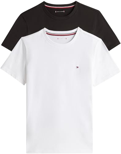 Tommy Hilfiger Kinder Unisex 2er Pack T-Shirts Kurzarm mit...