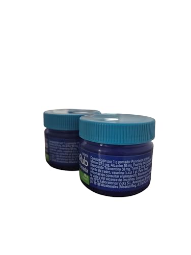 2 x 50 g Ungüento Adultos,Niños Mayores 6 años + Larga Duración 8 Horas Acción [Vapo] [Rub] [Esencias Naturales] [Tos] [Congestión]