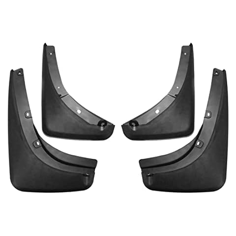 CStern ABS Plastic Front & Rear Car Fender Mudflap Mud Flap Mudguard Splash Guard Black 4 Pcs with Fastener & Mounting Screws Replacement for Renegade 2016-2019 Cover