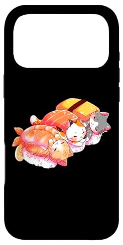 Kawaii Cute Cats Sushi Otaku Japanese X}zP[X iPhone 17 Pro Max p