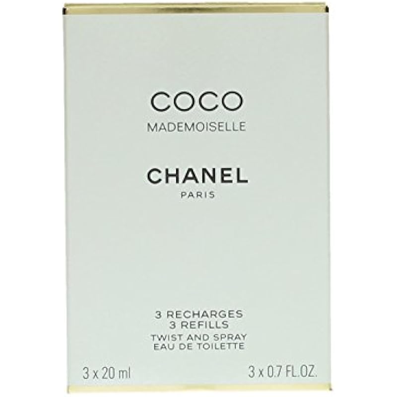 Chanel - Coco Mademoiselle Twist & Spray Eau De Toilette Refill 3x20ml/0.7oz 0.7 Fl Oz (Pack of 3) 상세이미지 2