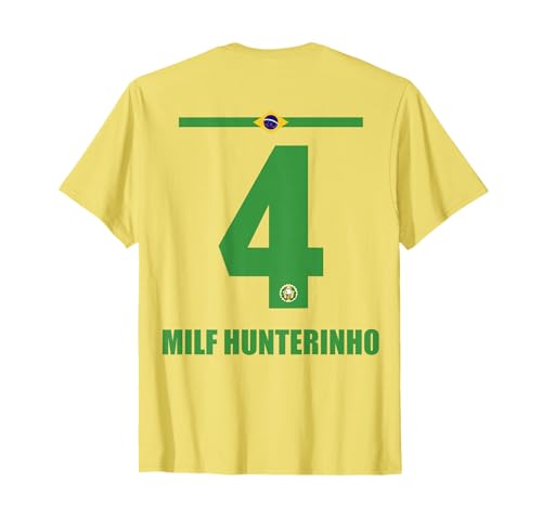 Maglia da uomo del brasile sauf milf hunter saufnamen maglietta