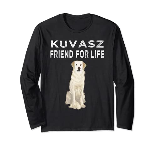 Kuvaszok Friend For Life Dog Lover Friendship Long Sleeve T-Shirt, Black