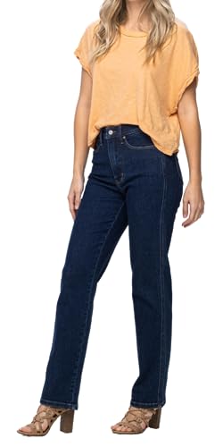 Judy Blue High Waist Tummy Control Classic Straight Jeans3