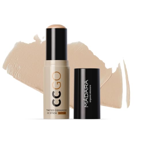 MÁDARA CC GO Tinted Ceramide CC Stick SPF30#35 True Beige - 3-in-1-Farbkorrektur-Foundation-Stick mit Mineralischem Sonnenschutz, Gleicht den Hautton aus, deckt Rötungen und Flecken ab