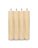 CAMBIATUSMUEBLES CTM® Pack 4 Patas Universales 26x6, Montaje Fácil sin Herramientas