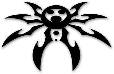 Spyder Logo Decal X-Large - 28" X 18" - Black
