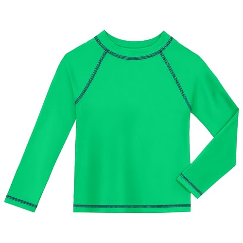 Image of City Threads Rash Guard for Boys SPF 50+ Made in USA, Long Sleeve Swim Shirt with Sun Protection, Toddler, and Youth Sizes
