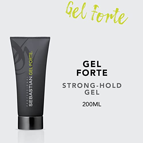 Sebastian Professional Gel Forte Hair Styling Gel, Strong Hold, Non Greasy, No Stiffness or Stickiness, Professional Hair Care, 200 ml - Image 2