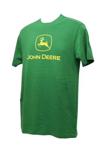 John Deere Mens Classic Yellow Logo Short Sleeve T-Shirt2