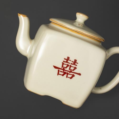 Tetera con filtro para té capacidad grande decoración artística miniatura 4