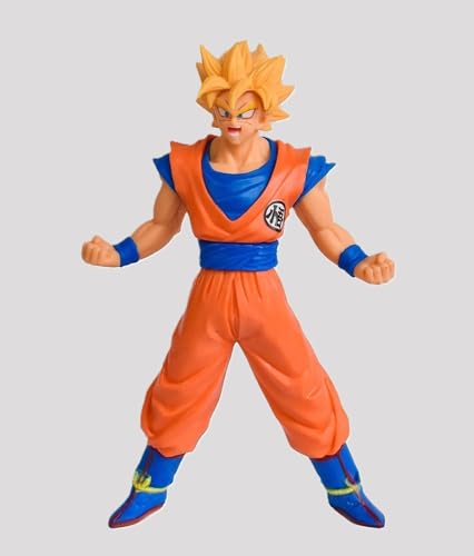Image of Awestuffs Goku Super Saiyan Large Action Figure Limited Edition Figure Manga Toy Collectible (Goku Super Saiyan)